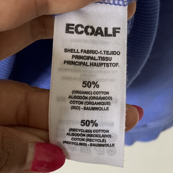 BNWT Ecoalf Men's Sweatshirt - 'Because There Is No Planet B' Slogan - Size XL - Picture 8 of 16